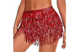 Red Siren Tassel Skirt: Unleash Captivating Charm