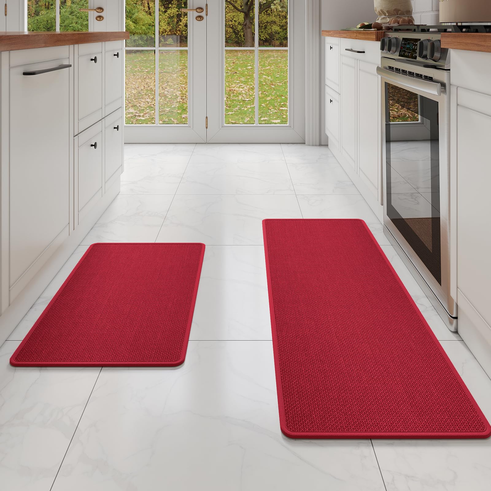 YDKGL Brown Kitchen Rugs - Non-Slip & Washable -17 YDKGL Brown Kitchen Rugs - Non-Slip & Washable -17