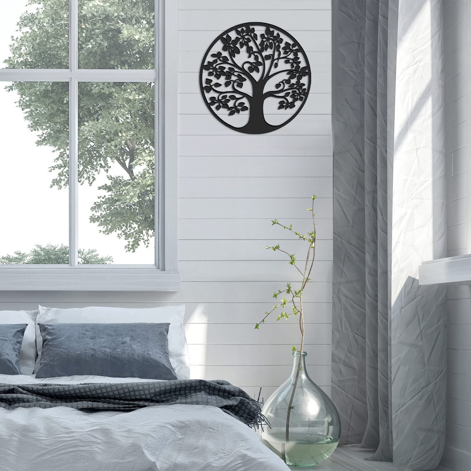 Gisafai Tree Life Metal Wall Art, Art Tree Life Wall Decor, Tree Life