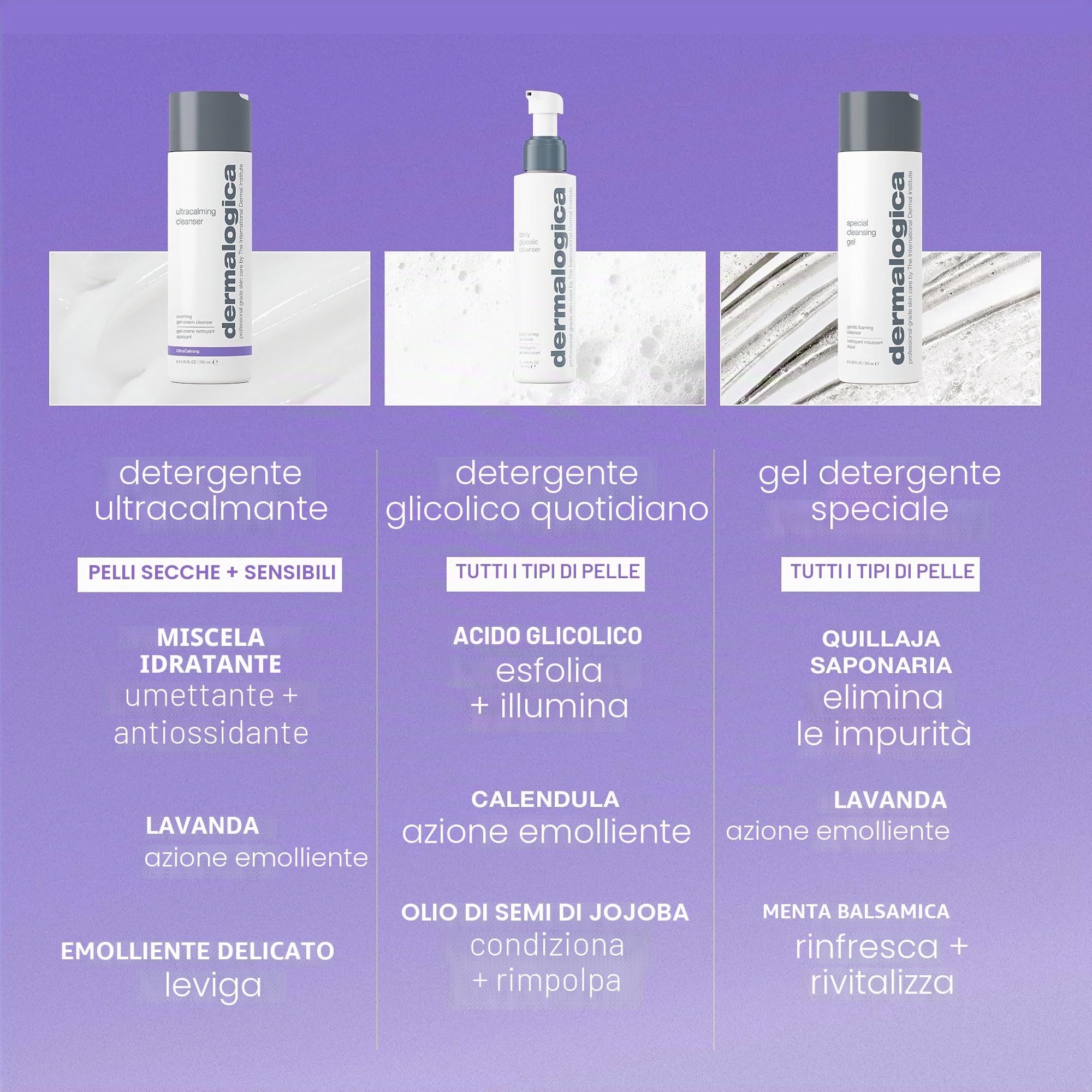 Dermalogica UltraCalming Cleanser per Pelle Sensibile 500ml | Detergente lenitivo che calma il rossore e il fastidio rinforzando la barriera cutanea.
