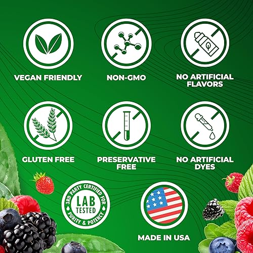 Miniatura 6 de Total Tea Chiroflex Superfood Green Powder Suplemento vegano orgánico de frutas y verduras, polvo diario Super Greens, batido de polvo de verduras