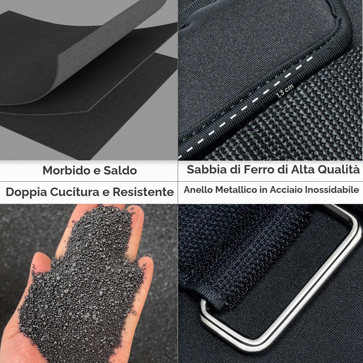 Sportneer Pesi alla caviglia regolabili: pesi delle gambe regolabili migliorati, pesi pesi per palestra, fitness, allenamento, 0,5 – 2,3 kg per caviglia, 0,9 – 4,5 kg per coppia