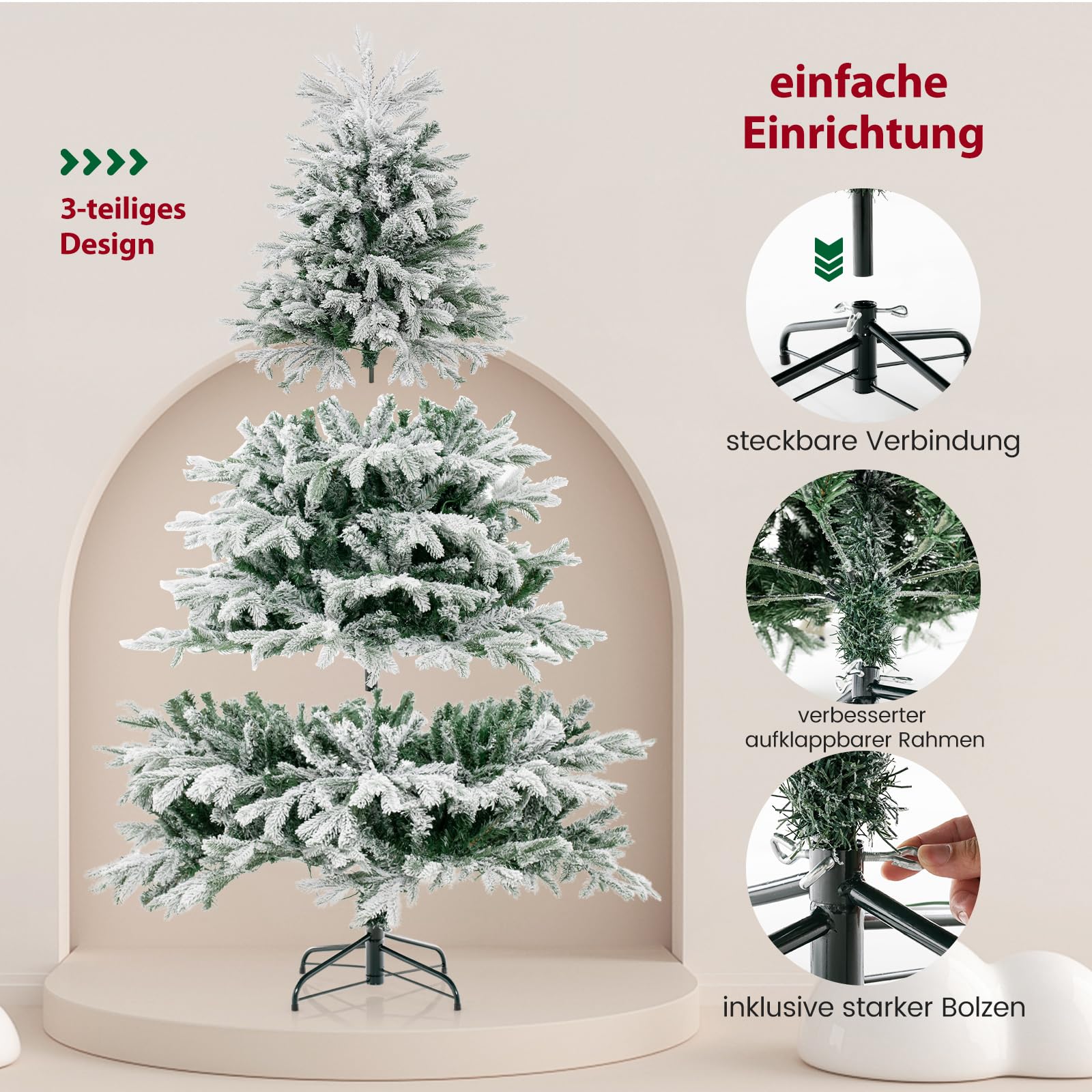 Kunststof kerstboom met verlichting 180 cm kopen? ✔️ Tot 48% korting