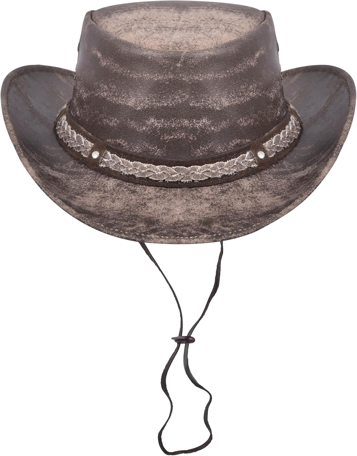 Leather Cowboy Hat for Men & Women – Western Style Handcrafted Lightweight Shapeable | Western Hats for Men - Image 3