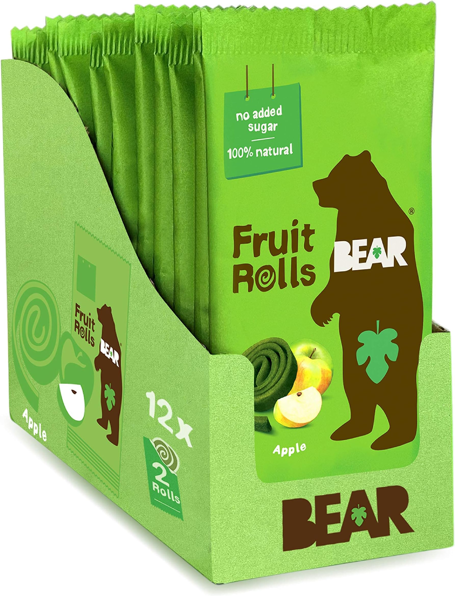 Bear Real Fruit Snack Rolls, Strawberry & Raspberry Variety