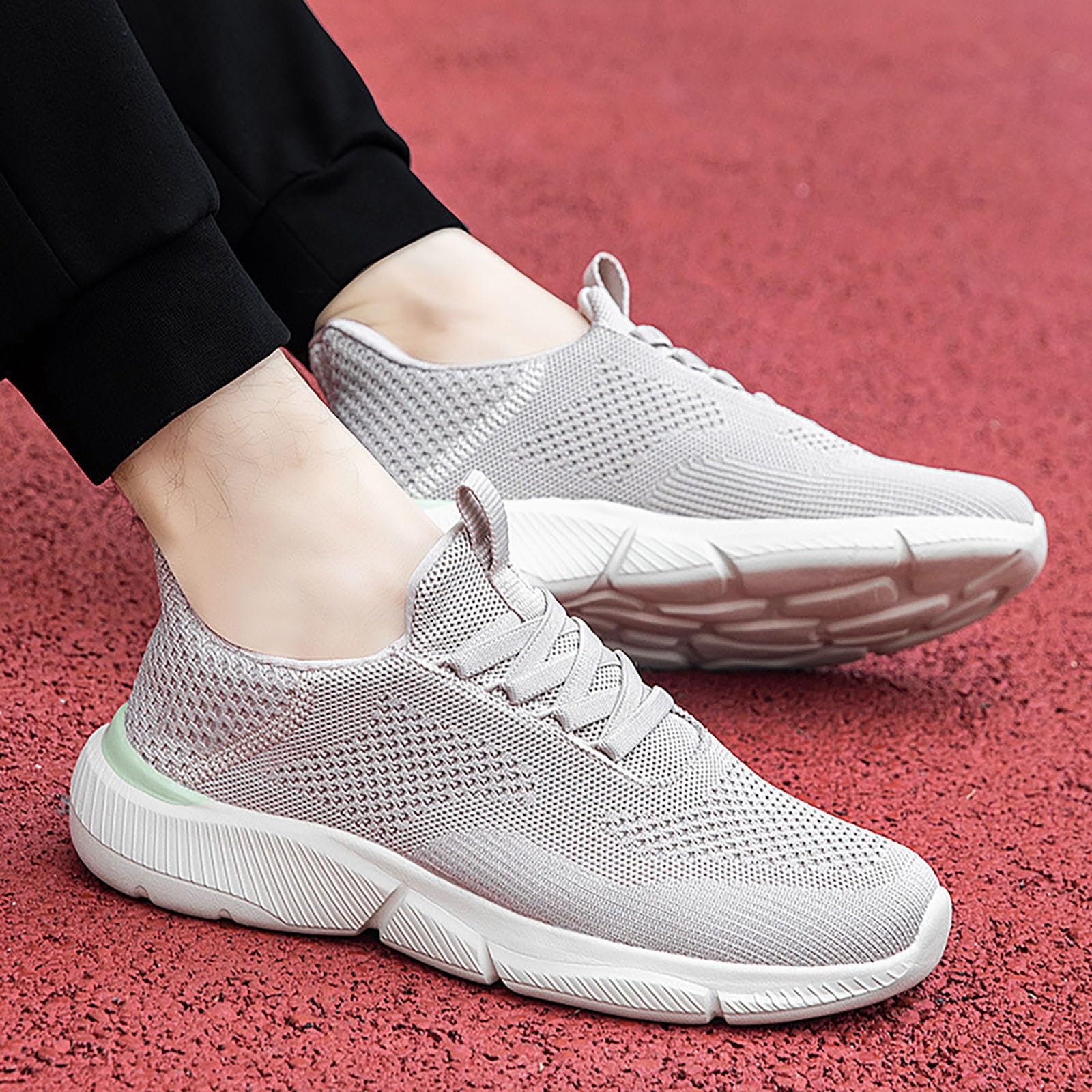 Herren Hallenschuhe Freizeitschuhe Herren Weich Leicht Joggingschuhe | Bequeme Straßenschuhen Fitnessstudio Walkingschuhe Atmungsaktiv Sneaker Einfarbige Laufschuhe