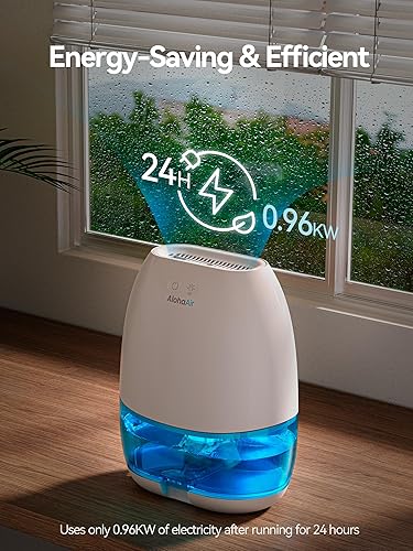 Miniatura 3 de Deshumidificadores para el hogar, deshumidificador pequeño de 34 onzas para habitación, deshumidificadores silenciosos para baño, dormitorio, RV,