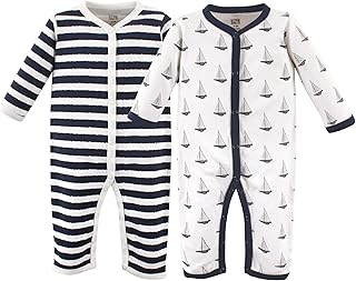 Hudson Baby Unisex Coveralls Sailboats
