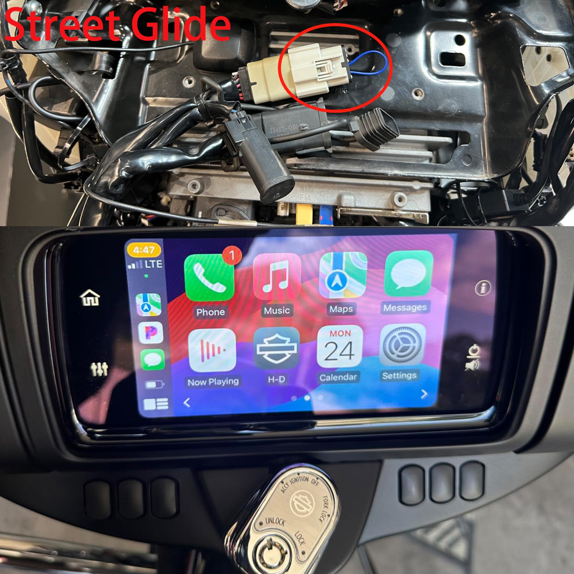 Motorcycle Carplay Wsays CarPlay Jumper For Harley Davidson Road