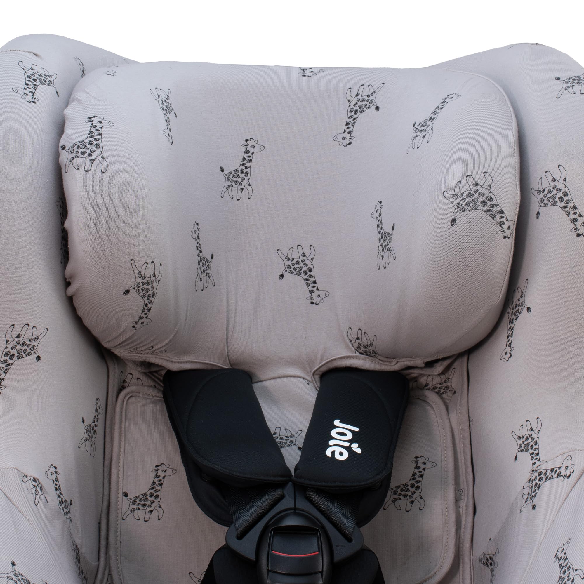JYOKO Kids Funda de algodón Compatible con Joie Spin 360 y Nuna Rebl (Giraffe, Funda Joie I-Spin 360)