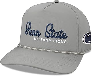 NCAA Officially Licensed Rope Hat, Lightweight Cap for Men & Women, Caddy, One Size Fits Most, Snapback Closure