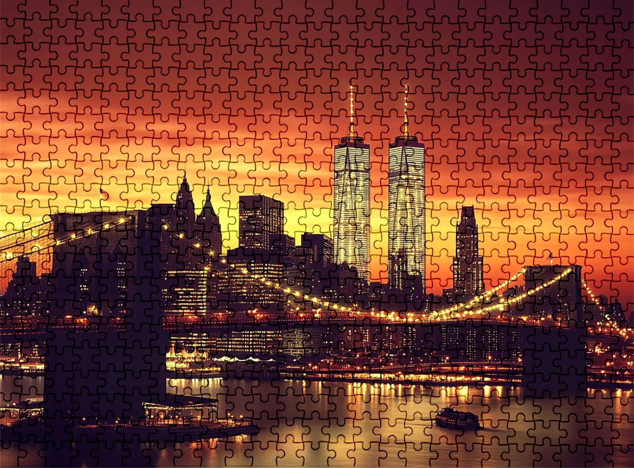 Puzzle 6000 elementów dla dorosłych, architektura most puzzle trudne i kolorowe drewno, duża łamigłówka 179,5 x 105,5 cm, antystresowa gra z plakatem, dekoracja ścienna domu, prezent dla kobiet w0-363