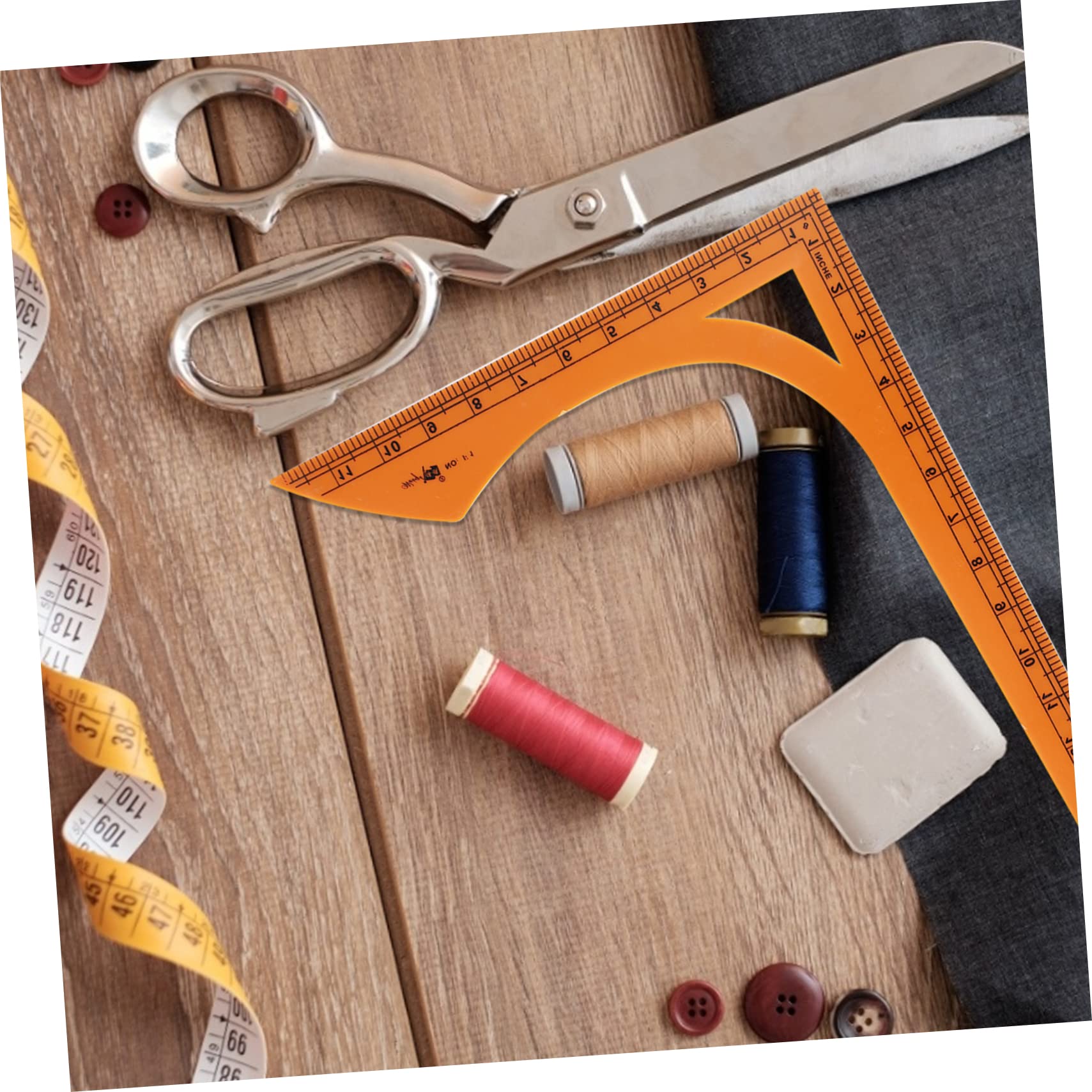Regla de Costura en Forma L Grande para Patchwork y Corte Preciso