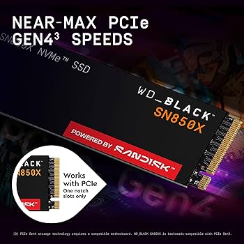 Amazon.com: WD_BLACK 4TB SN850X NVMe Internal Gaming SSD Solid
