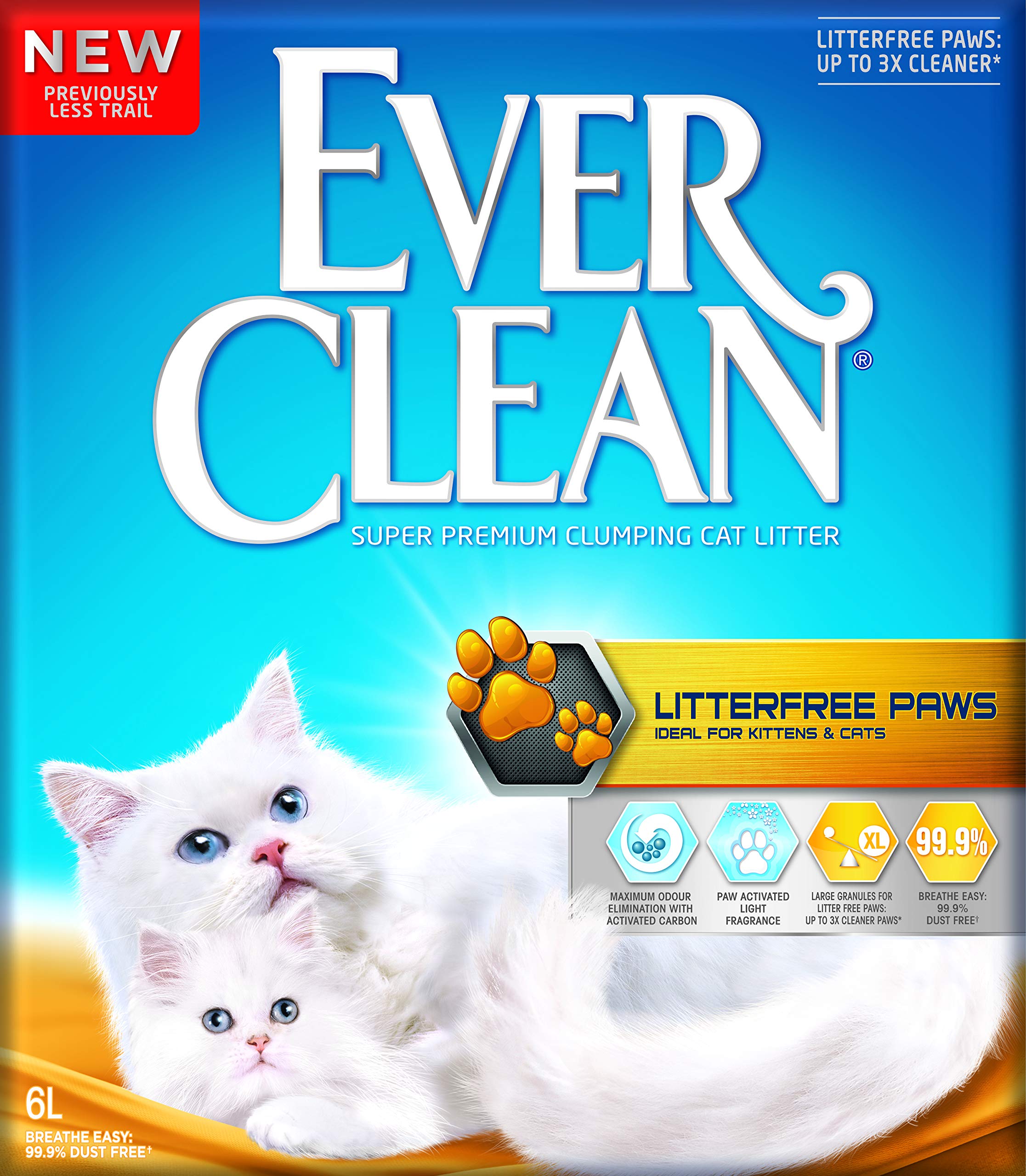 EVERCLEAN Paws Cat Litter, Letter Scent, 6 LT