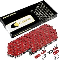 Vista 1 de Caltric Cadena de transmisión de junta tórica compatible con Yamaha Fz6 Fz-6 2004-2008 rojo