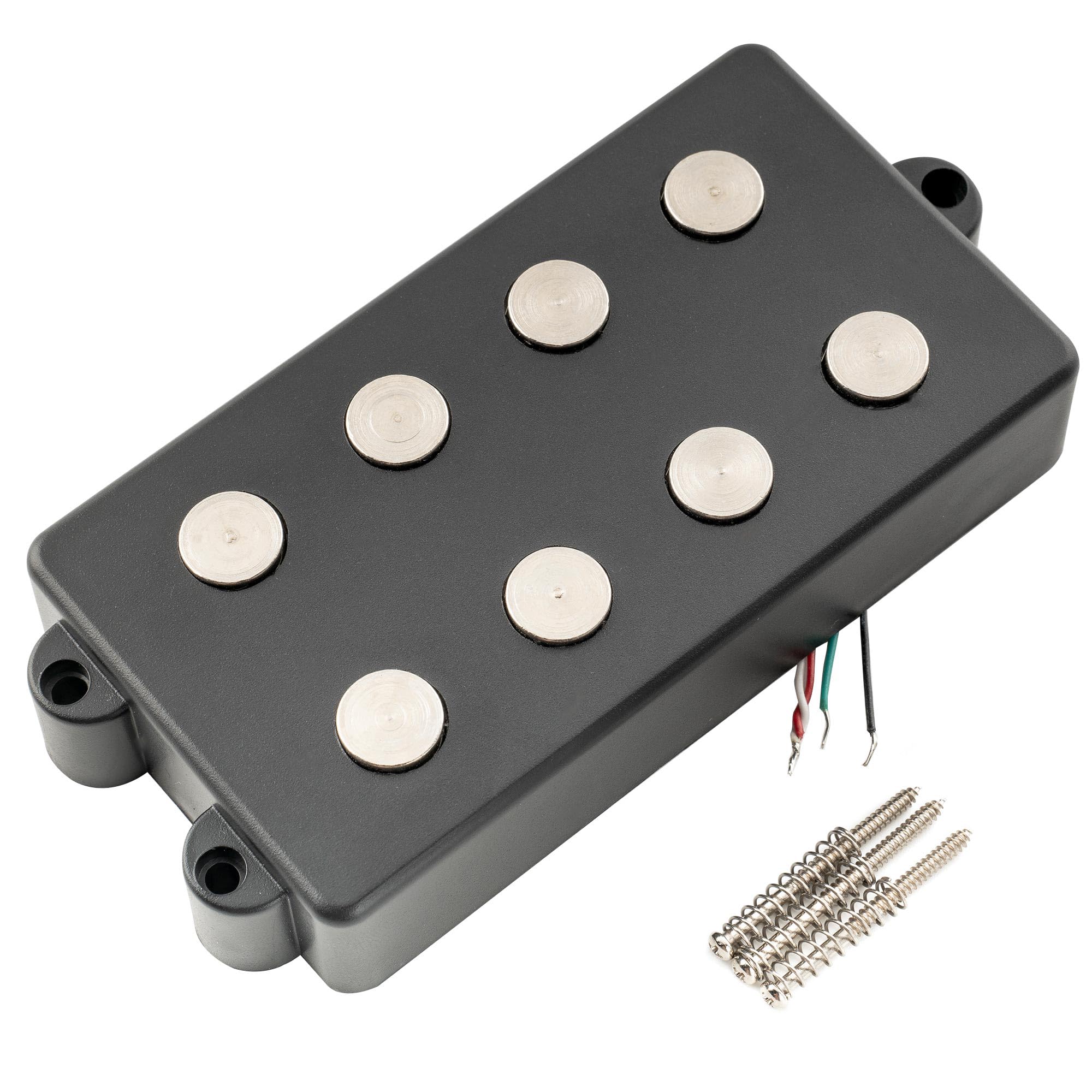 Artec MMC4 Cerámico Bajo Pastilla Soapbar Puente Pickup 12,6K para Bajo estilo MusicMan 4 Cuerdas, Negro