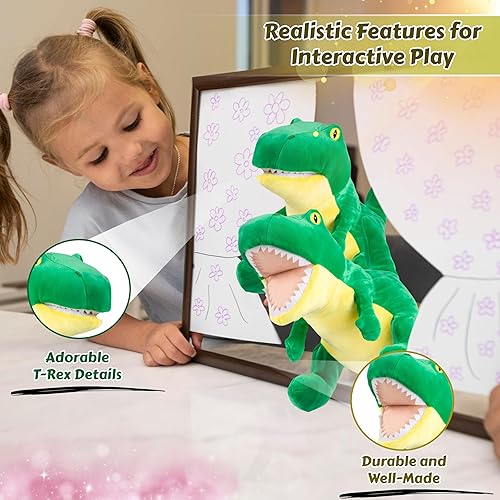 Miniatura 5 de Marionetas de mano de animales de 10 pulgadas para niños, marionetas de mano Forest & Twelfth para despertar la imaginación y fomentar el juego