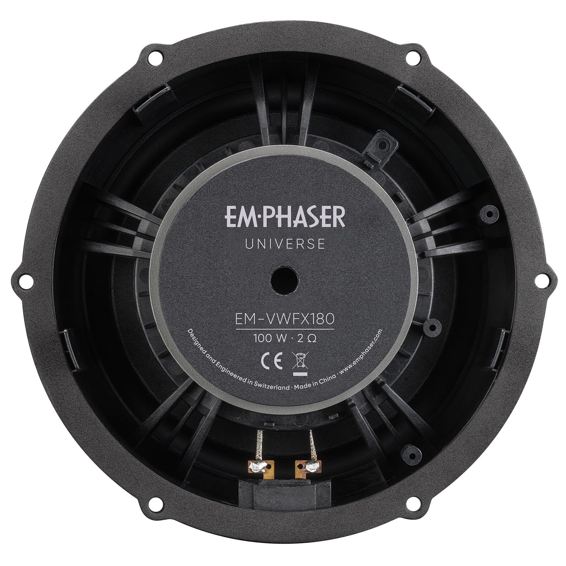 EMPHASER EM-VWFX180 – 18 cm Komposystem, kompatibel mit VW, Seat & Skoda | Klangstarkes 7 Zoll 2-Wege Plug & Play Lautsprecher-Set für den Türeinbau, passgenaue Tief/Mitteltöner & Hochtöner, 1 Paar