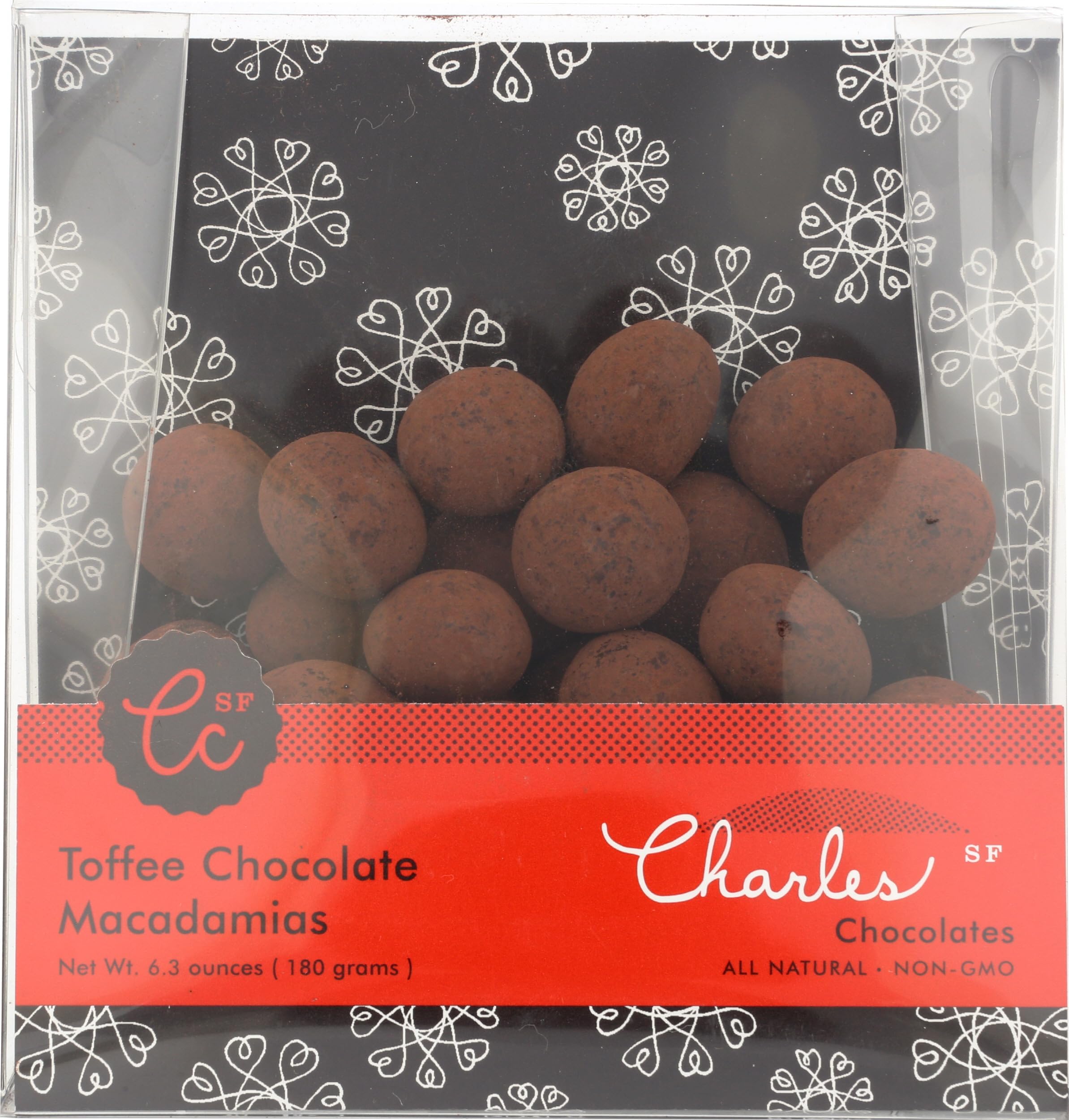 CHARLES CHOCOLATES Toffee Chocolate Macadamias, 6.3 OZ