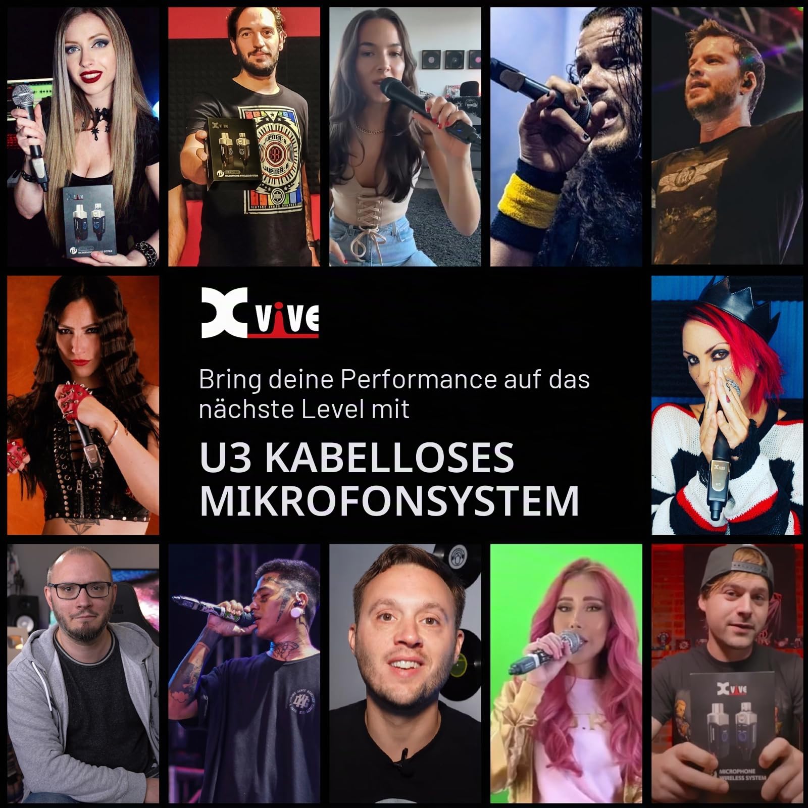 X-Vive Xv-U3 Wireless Microphone System