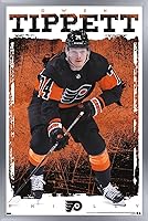 Vista 9 de Trends International NHL Philadelphia Flyers - Póster de pared Owen Tippett 23, 22.4 pulgadas de largo x 14.7 pulgadas, versión enmarcada en bronce