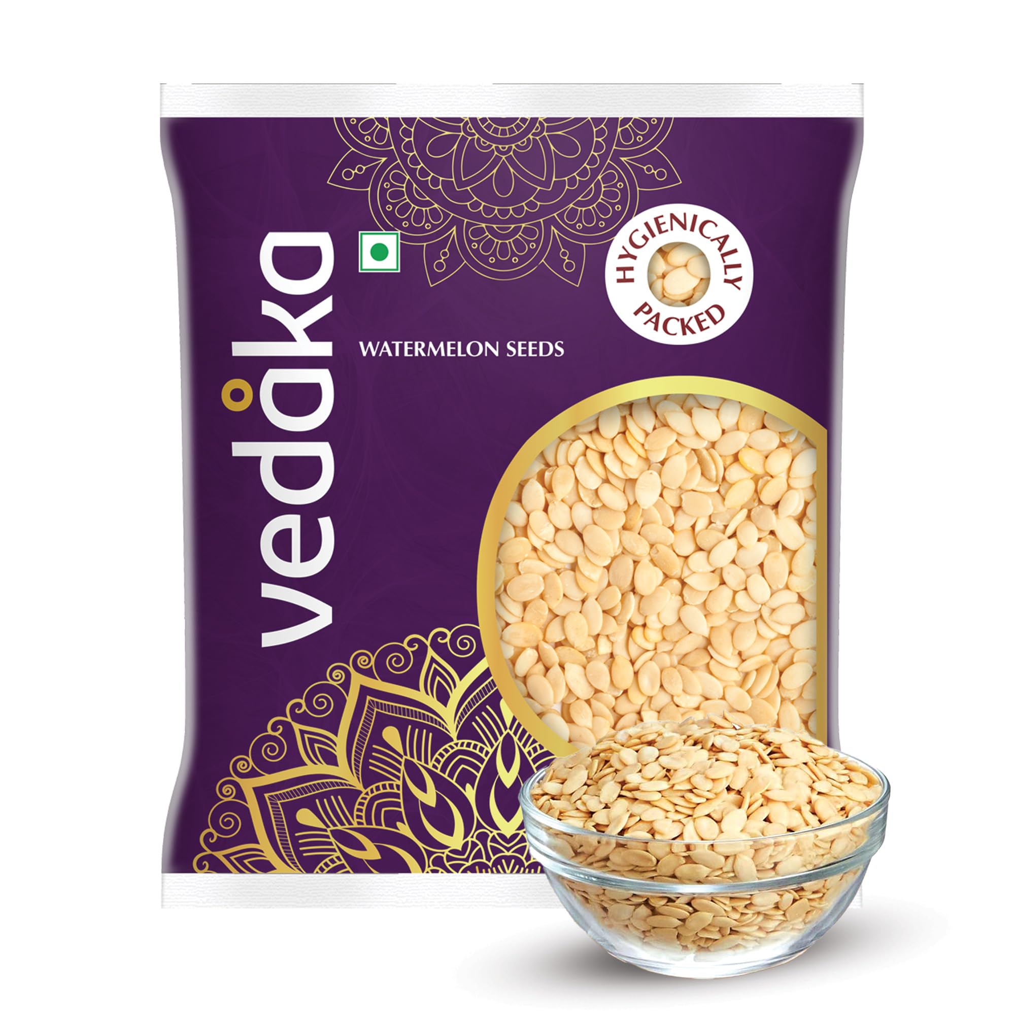 Amazon Brand - Vedaka Raw Watermelon Seeds 500G | Tarbuj Beej | Gluten-Free | Seeds For Snacking