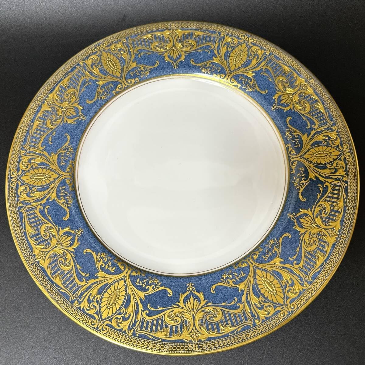 ロイヤルウースター コバルトブルー 金彩 装飾 プレート 英国製 高級