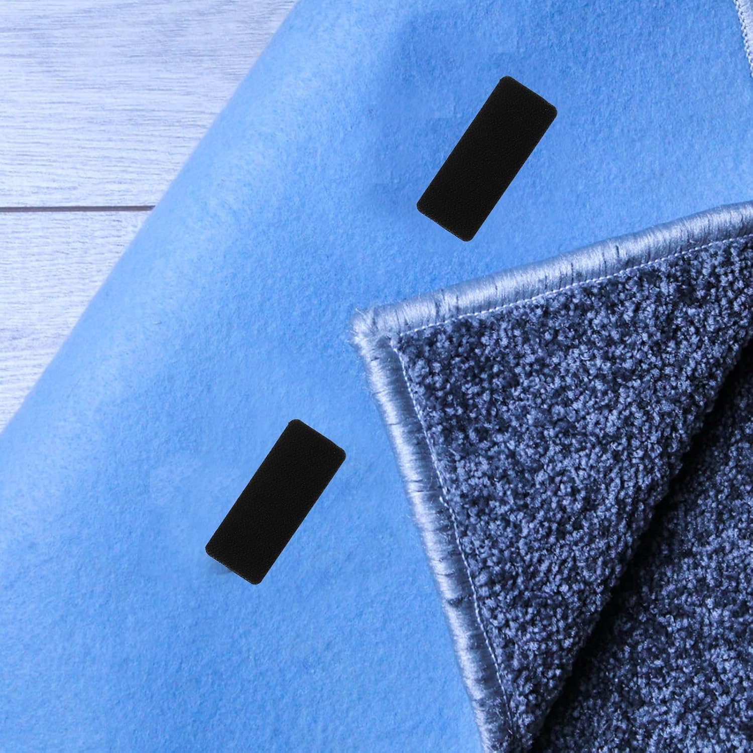 Car Carpet Stickers 18 Pairs 80mm X 32mm Auto Floor Mat Retainer Anti-Slip Double-Sided Adhesive Pads High Temperature Resistant Car Interior Accessories