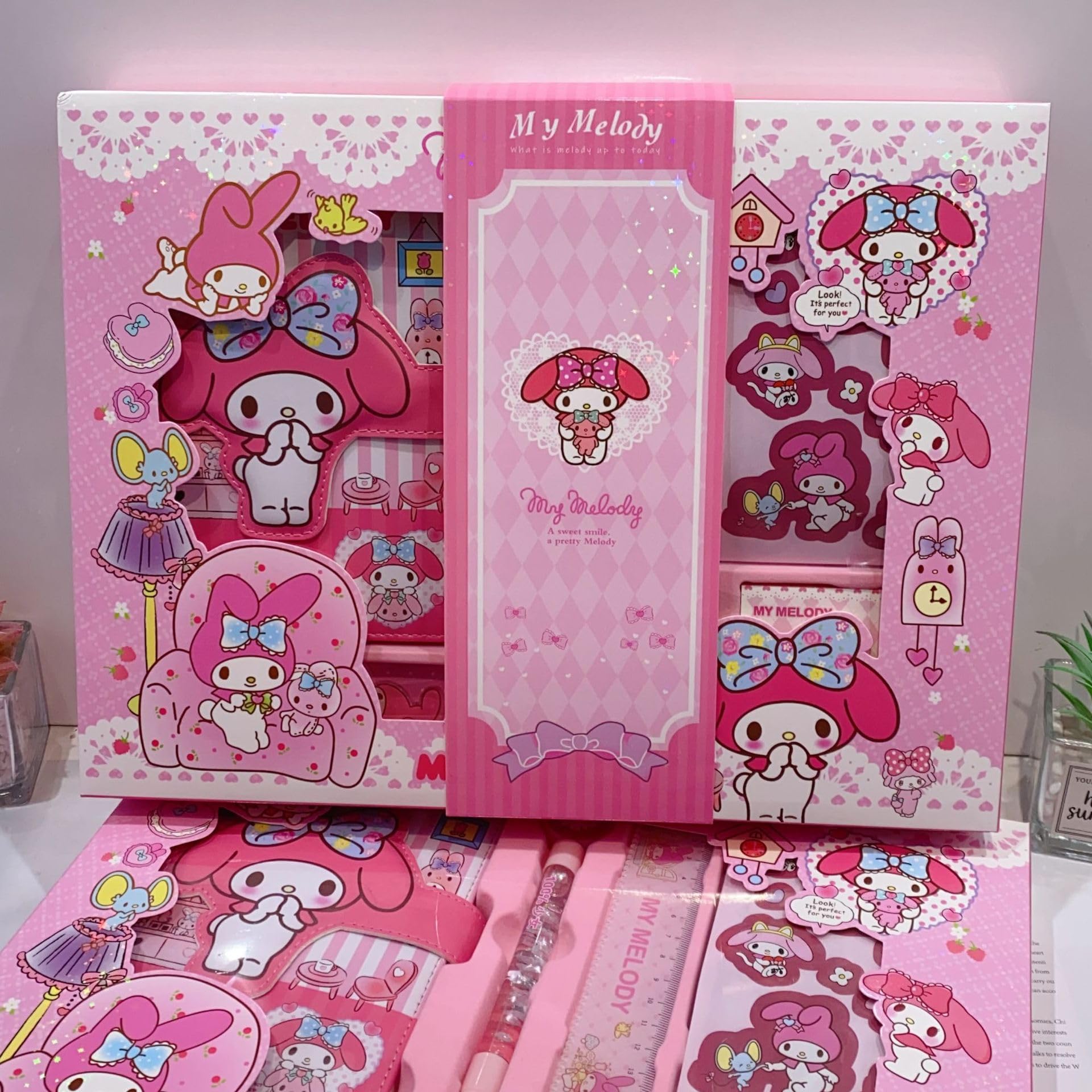 【希少品】90s 1997 マイメロ　手帳　ノートブックミニ　セット　レトロ Amazon.co.jp: クロミ マイメロディ ノート セット 記録 日記帳