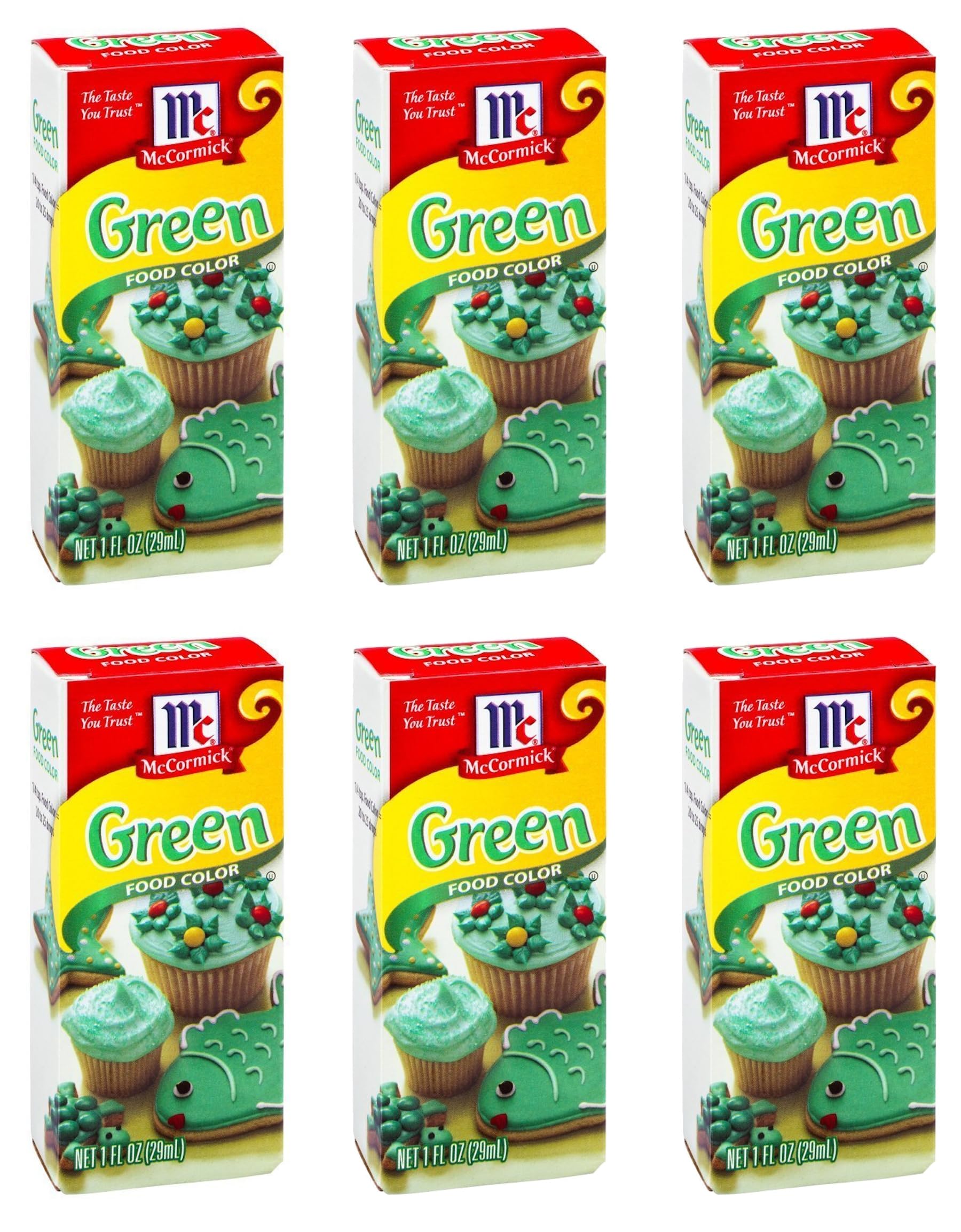 McCormick Green Color, 1 OZ (Pack of 6)