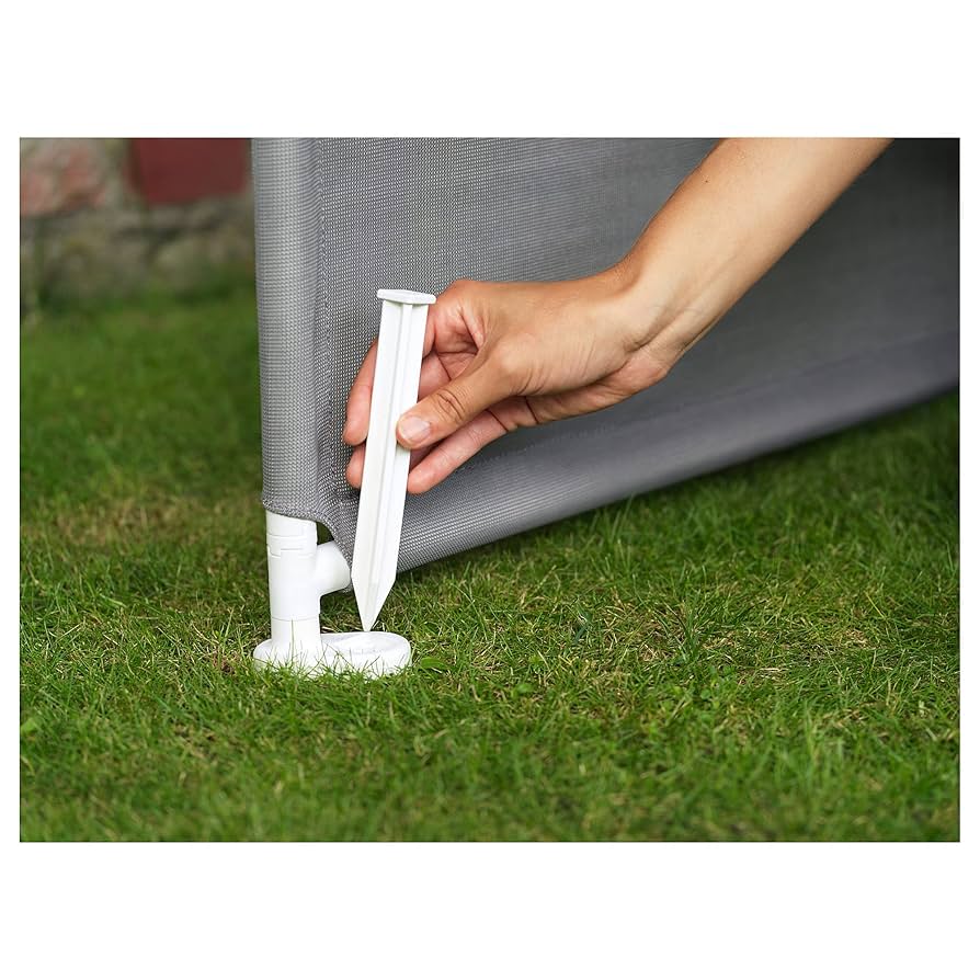 IKEA YTTERSKÄR Privacy Screen, Outdoor, 185x150 cm, Grey