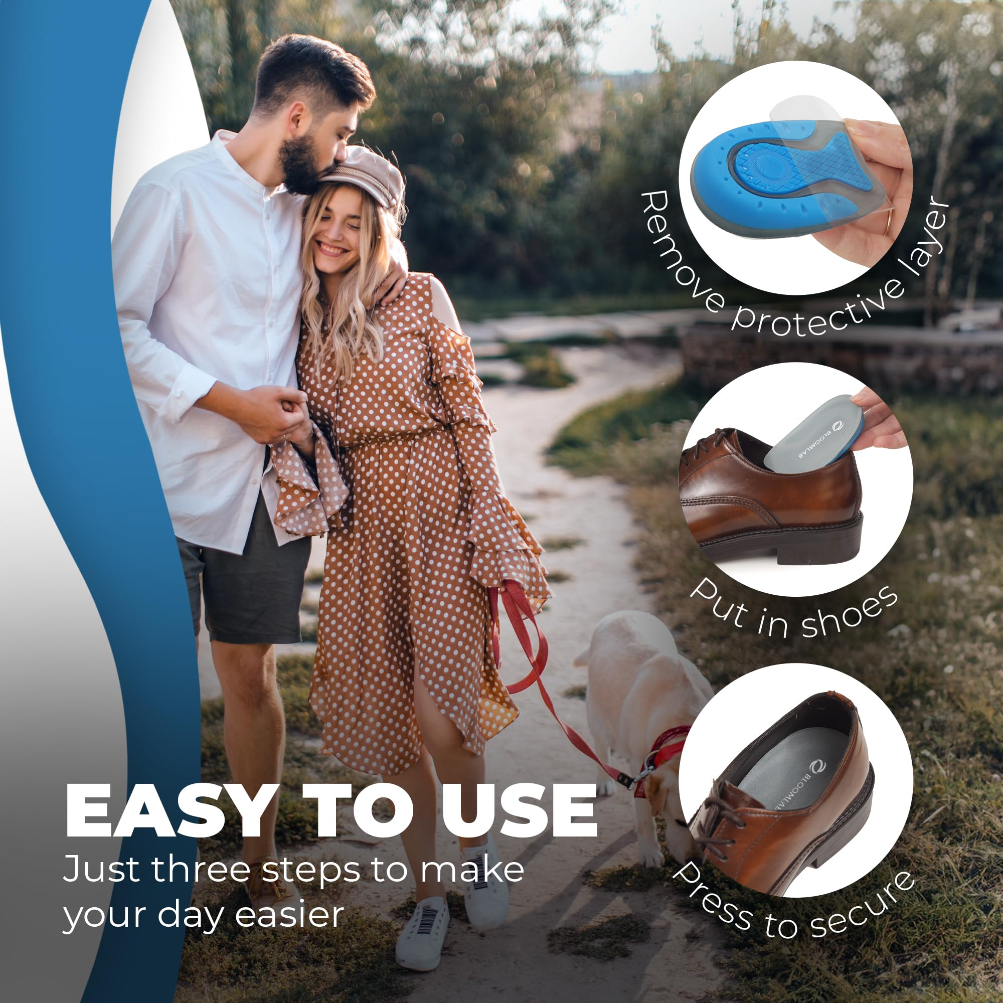 Insertos de gel de alta calidad para aliviar el dolor de talón, paquete de 4 talones que absorben los golpes para fascitis plantar, cojines de silicona antideslizantes para todos los zapatos y