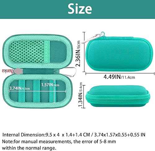 Vista 48 de Khanka Funda rígida de repuesto para AliveCor Kardia Mobile ECG/KardiaMobile 6L EKG (oro rosa)