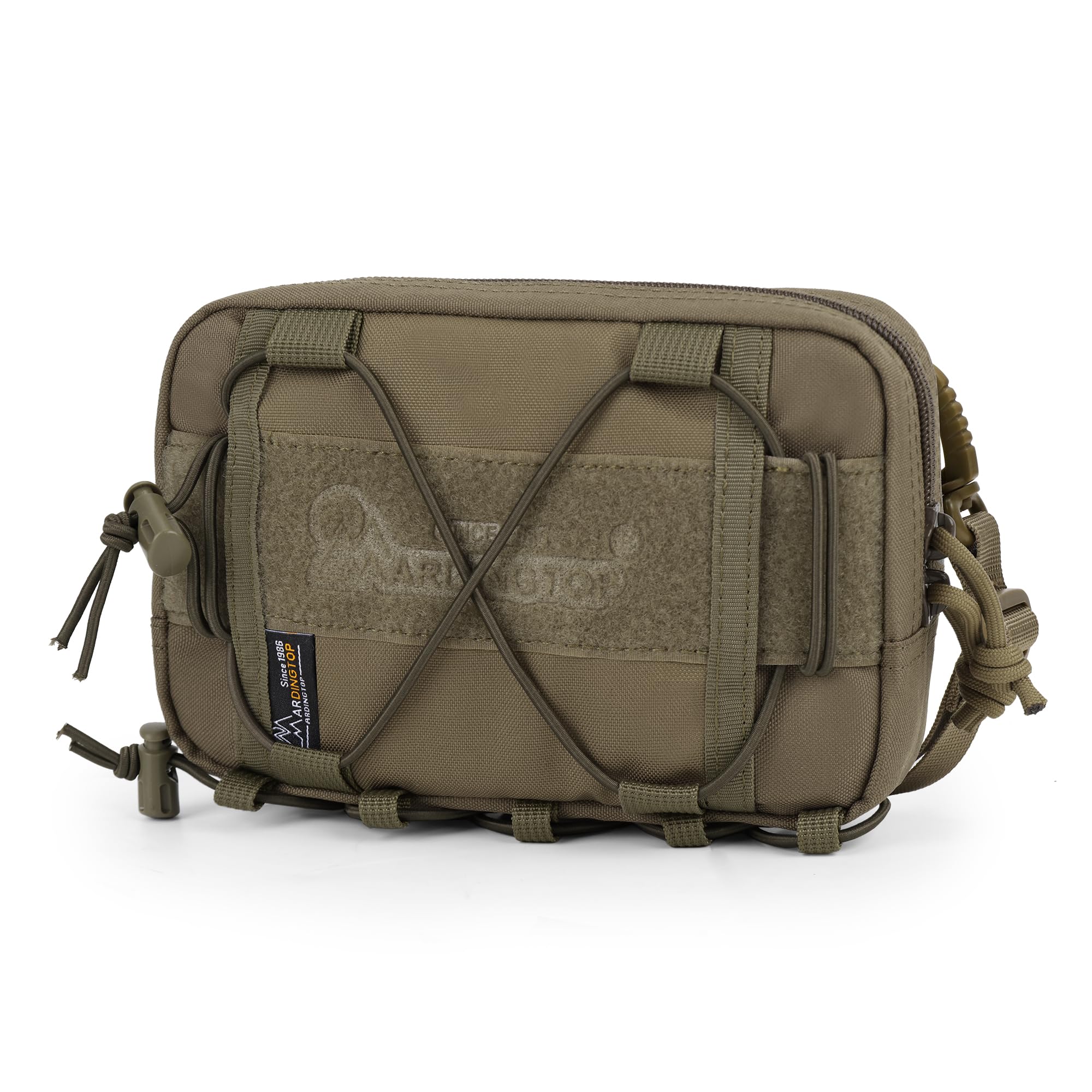 Mardingtop Molle Tactical Pouch, Admin Molle Pouch EDC Tool Utility Bag with Shoulder Strap for Commuting, Cycling & Short-Distance Hiking-image-10