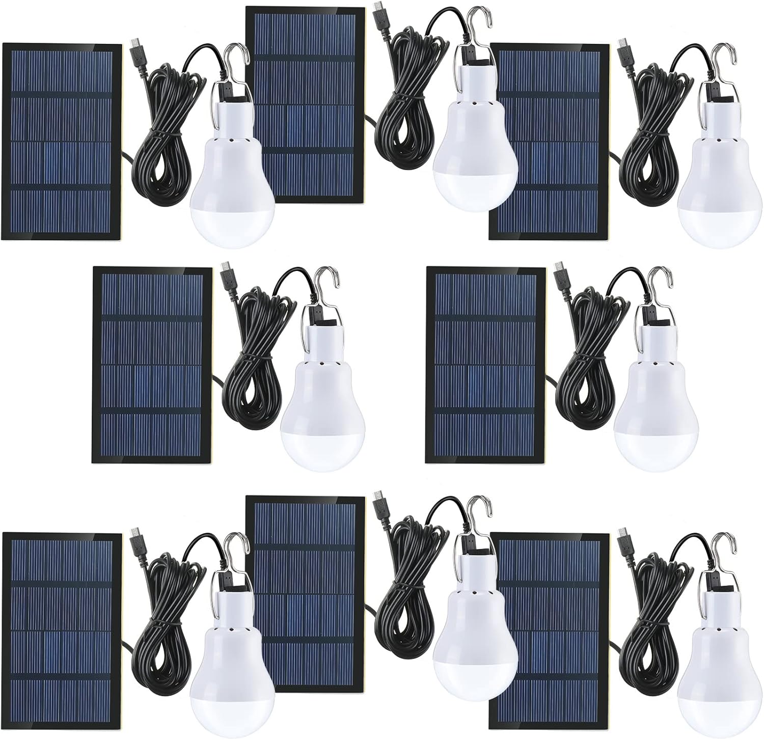 Solar Light Bulbs Chicken Coop Lights Rechargeable Solar Powered LED