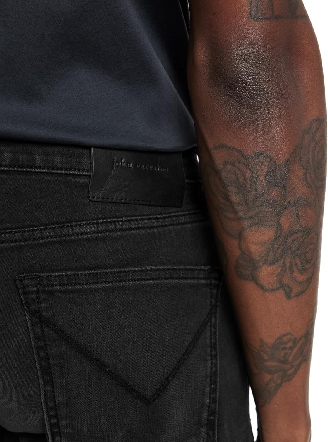 John Varvatos Men's Skinny Fit Jean in Dark Wash - Image 4