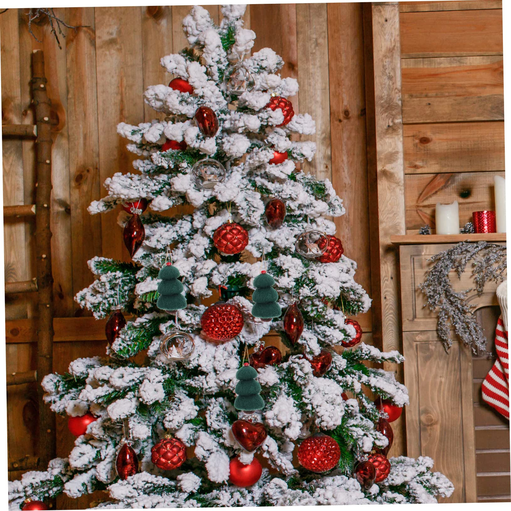 Ciieeo 15piezas Adornos Colgantes De Fieltro De Lana para Navidad Juego De para Árbol y para Decoración De Puertas y