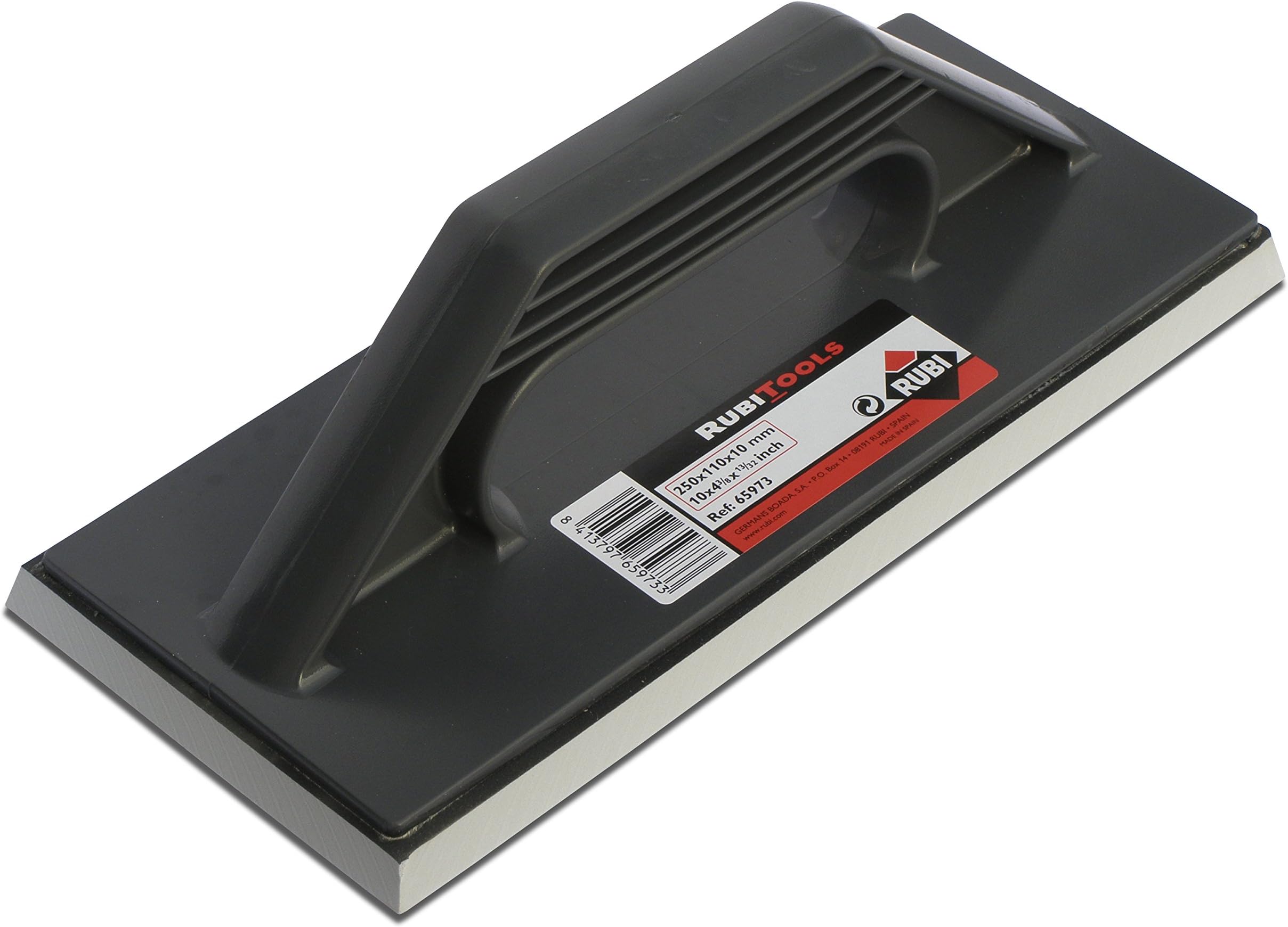 RUBI | Plastic Handle Grout Float | Rubber Float for Grouting Ceramic Tiles | Ideal for Filling Joints up to 3 mm Wide | THERMOFLEX RUBBER GROUT FLOAT SUPERPRO