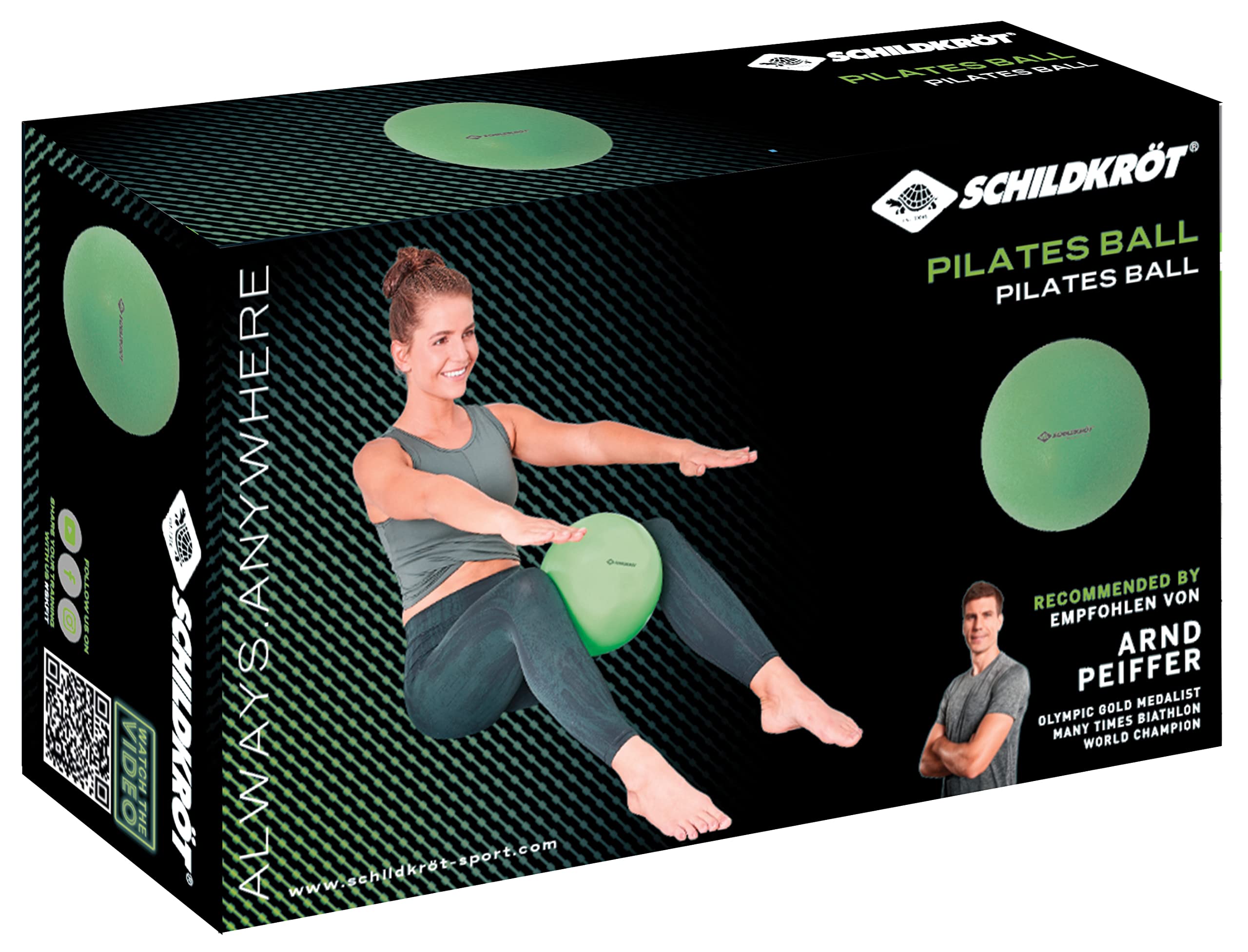 Schildkröt Bola de Pilates, Bola de Yoga, Pelota de Ejercicio, Pelota de Fitness, Verde