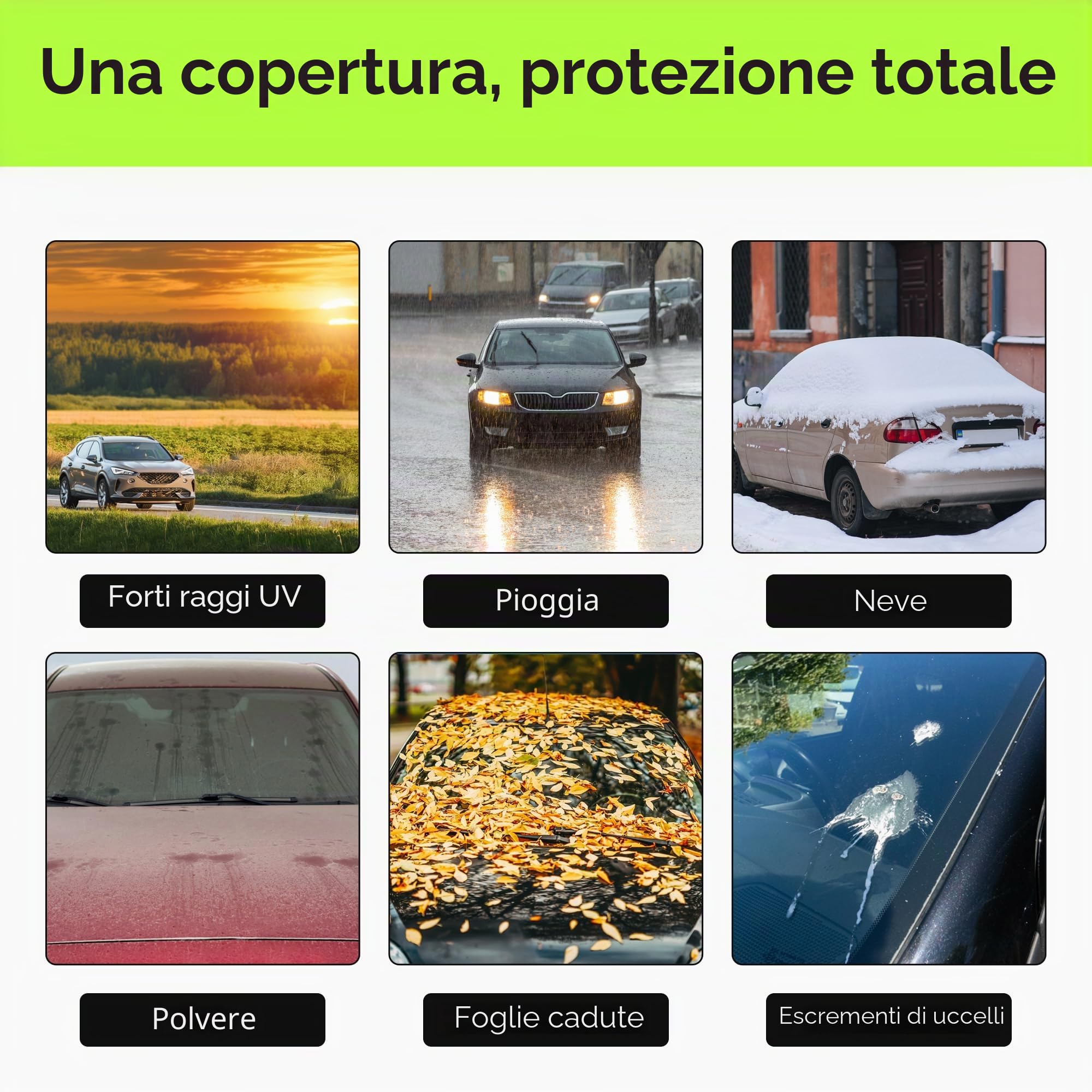 Copertura parziale per auto sostitutiva per Mini Cooper 3 porte 2000-2024, coperture per auto per stoccaggio esterno, accessori per auto impermeabili per tutte le condizioni atmosferiche