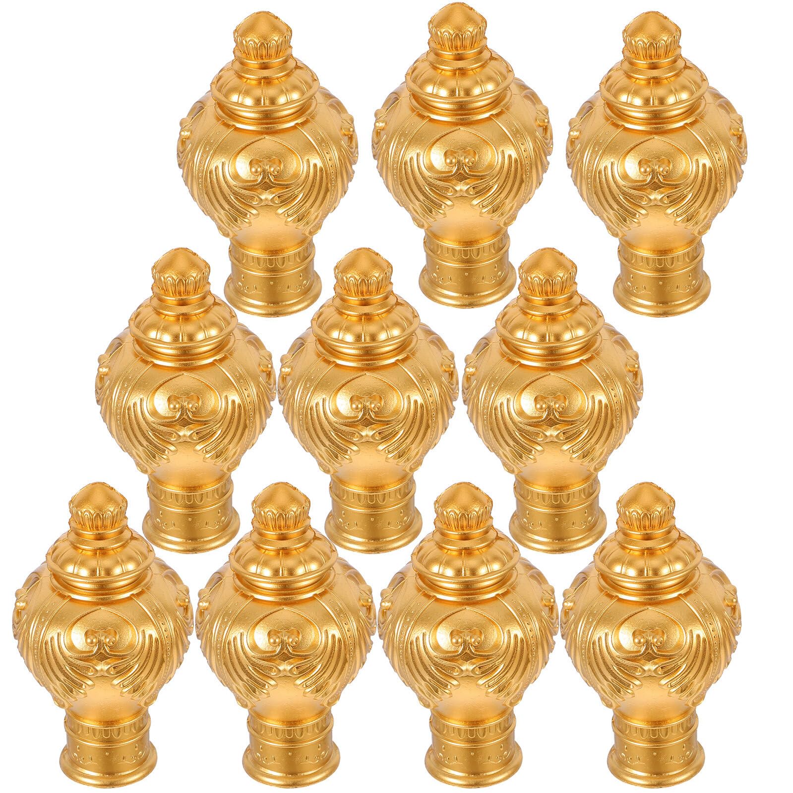 Embouts Décoratifs de Tringle à Rideaux, Lot de 20, Plastique