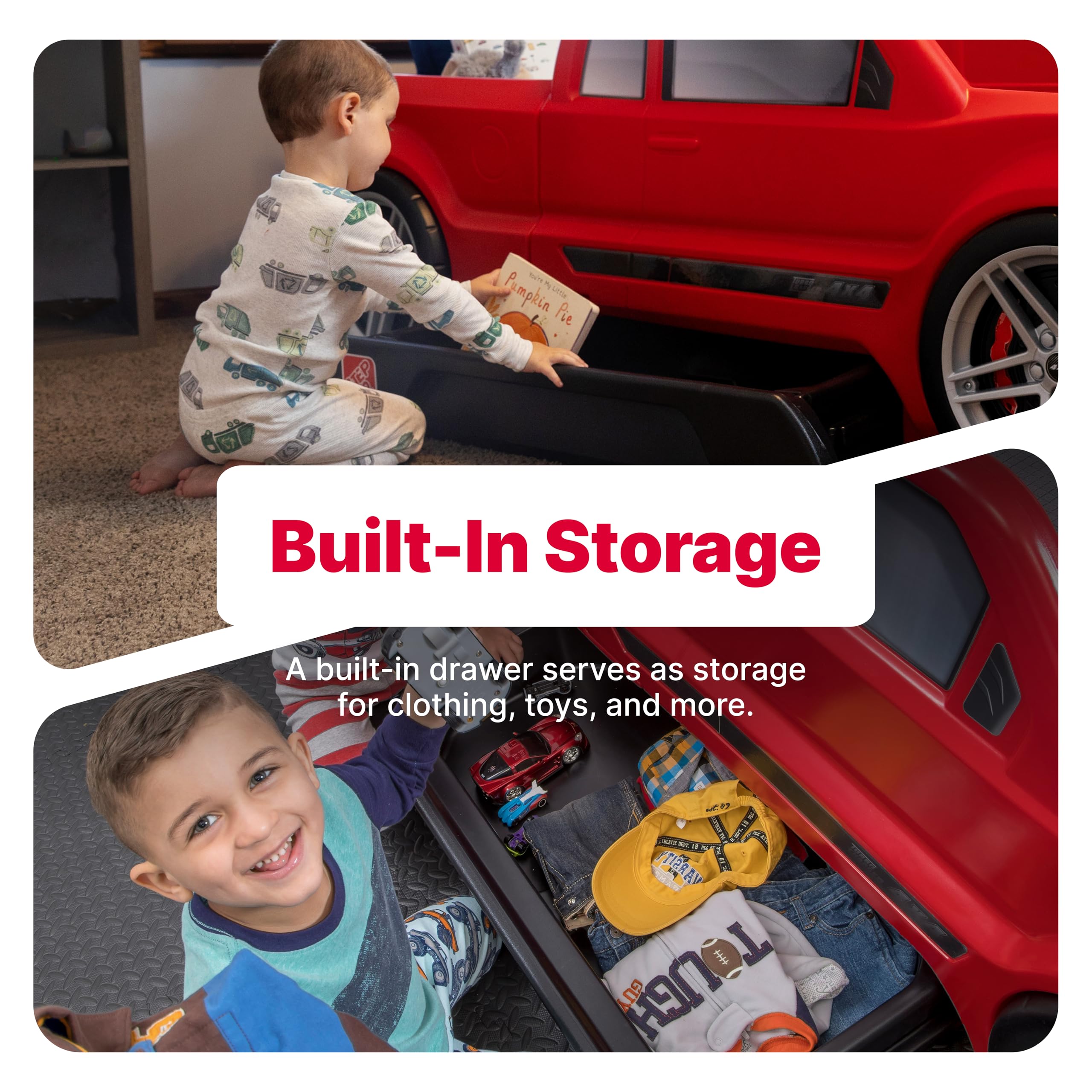 ☆早い方優先！車型ベッド！ Amazon｜Step2 ターボチャージャー付き ツインサイズ トラック車ベッド