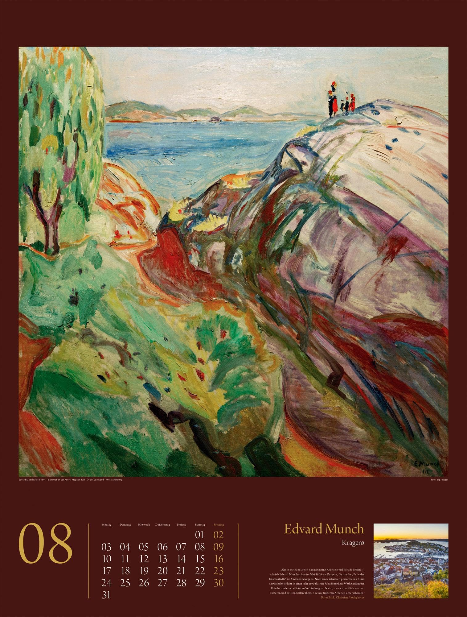 KunstGeschichten Kalender 2026 | Meisterwerke und die Orte ihrer Inspiration | Informativer Kunstkalender im großen Hochformat (50x66 cm) | Mit Texten