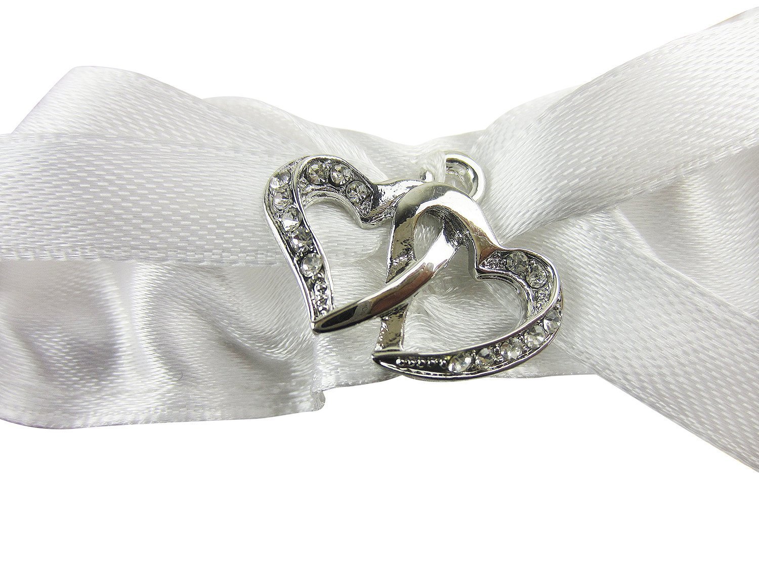 Darice VL58631 Strumpfband mit Spitzen-Herz-Akzenten, verstellbar, cremefarben