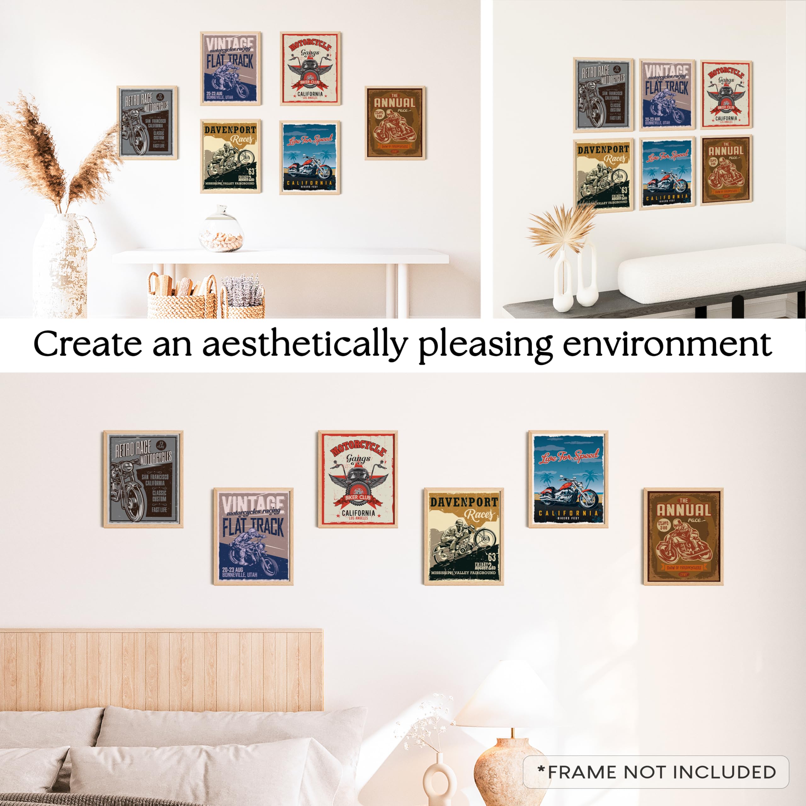 Amazon.co.jp: 97 Decor オートバイポスター - ビンテージモトクロス