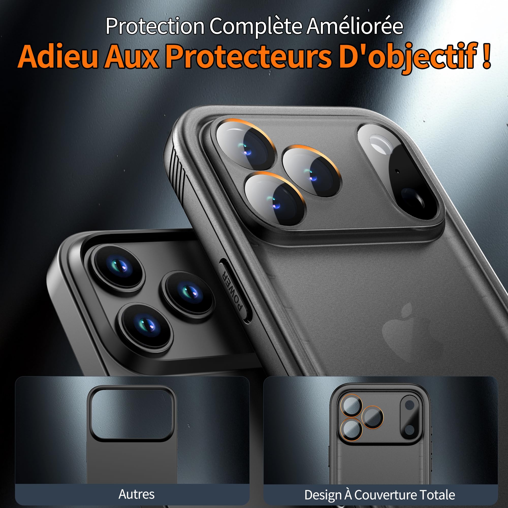 Cozycase Support Téléphone Velo Moto pour iPhone 17 Pro Etanche IP68 Antichoc - Metal Suport Vélo Route VTT Scooter Trotinette Guidon Bicyclette Sportive avec Écran Tactile Pluie Bike Holder