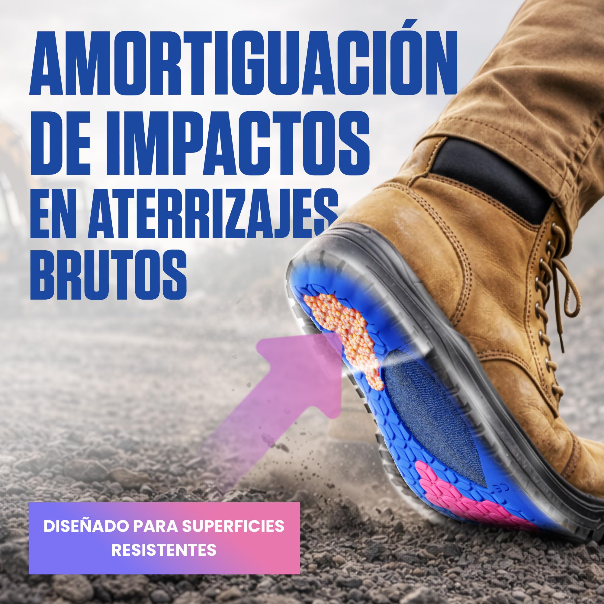 Akusoli Plantillas Hombre y Mujer – Plantillas de Gel para Zapatos con Acupresión y Soporte de Talón en U, Ideales para Zapatos de Trabajo y Largas Jornadas de Pie EU36-41.5 — view 3
