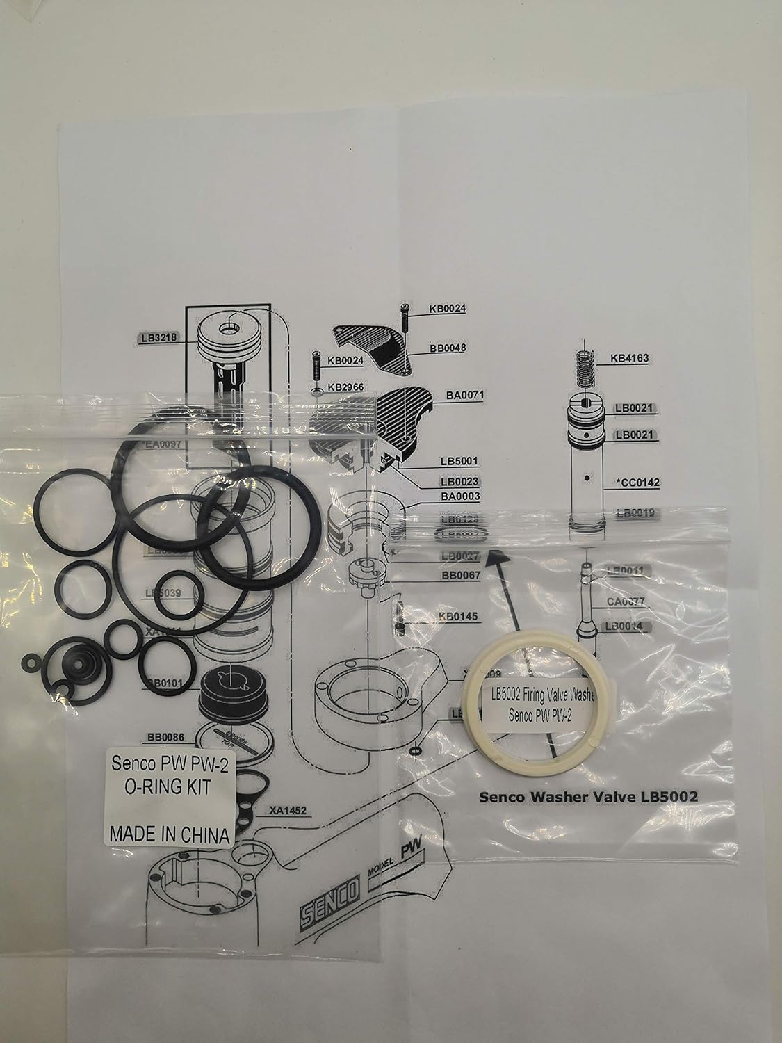 ORing Kit For Senco Stapler PW PW2 Repair Kits and Seal LB5002