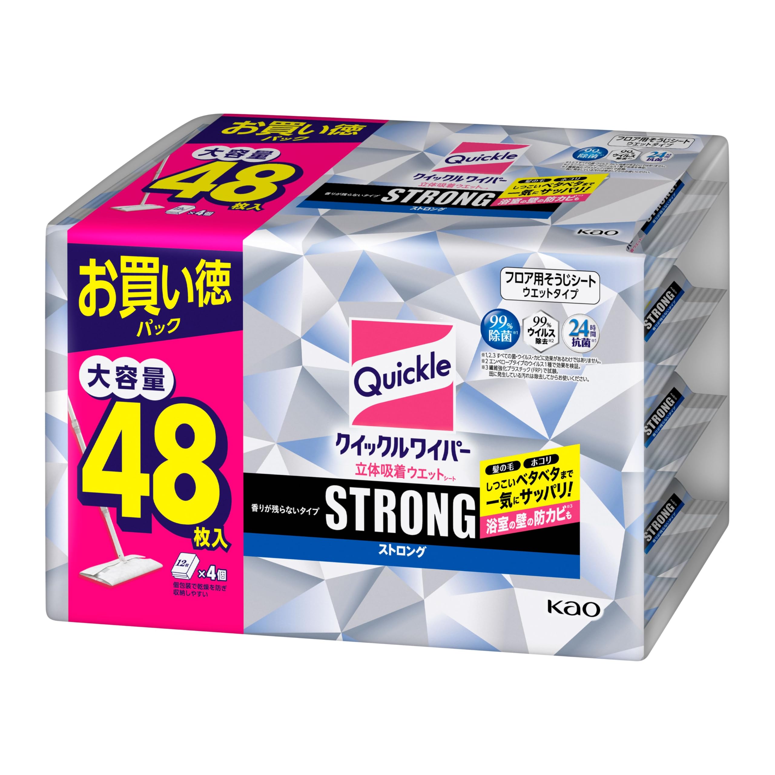 Amazon | 【大容量】クイックルワイパー 立体吸着ウエットシート Amazon | 【大容量】クイックルワイパー 立体吸着ウエットシート